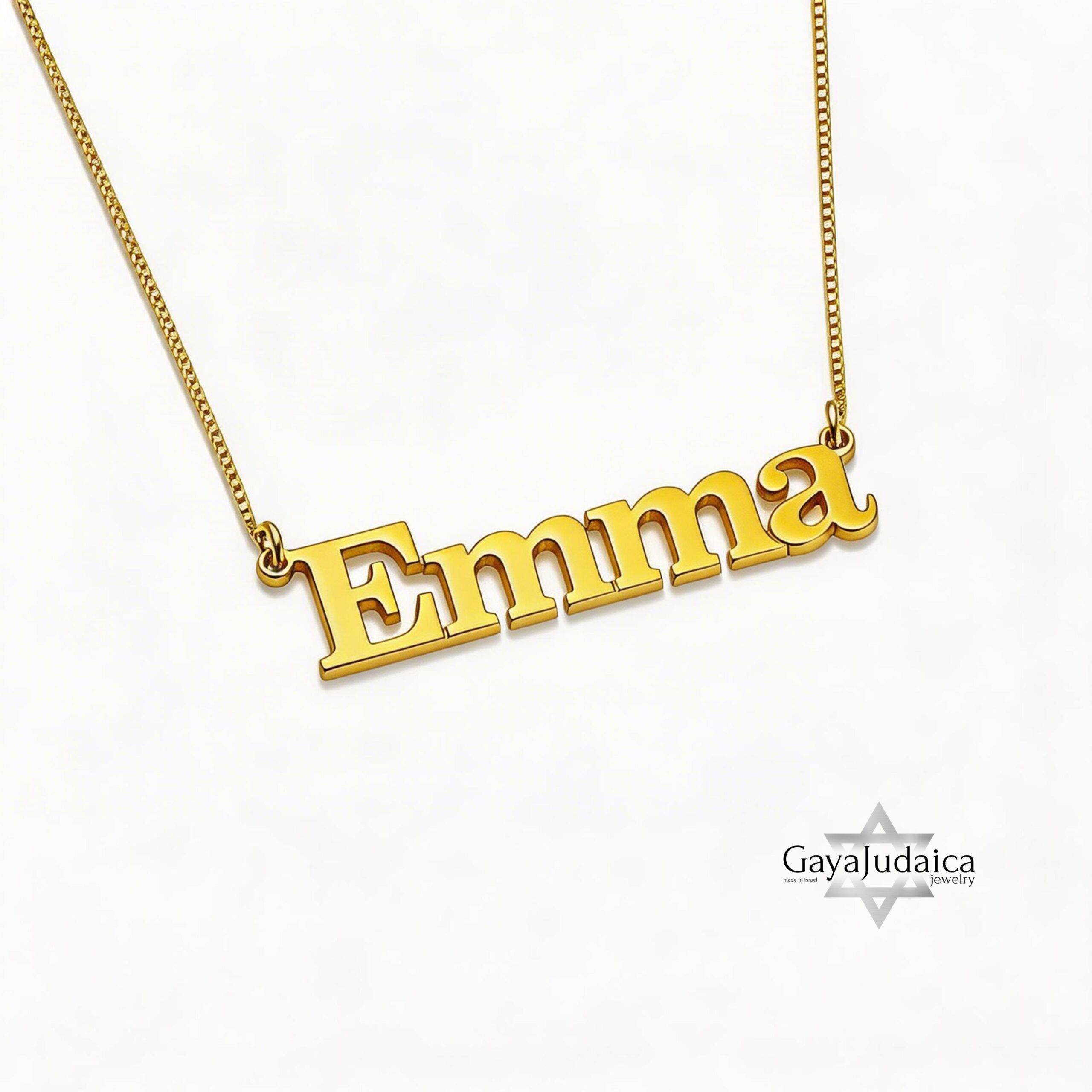 Custom English Name Necklace — Personalized Sterling Silver Pendant Custom English Name Necklace — Personalized Sterling Silver Pendant