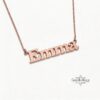 Custom English Name Necklace — view 4