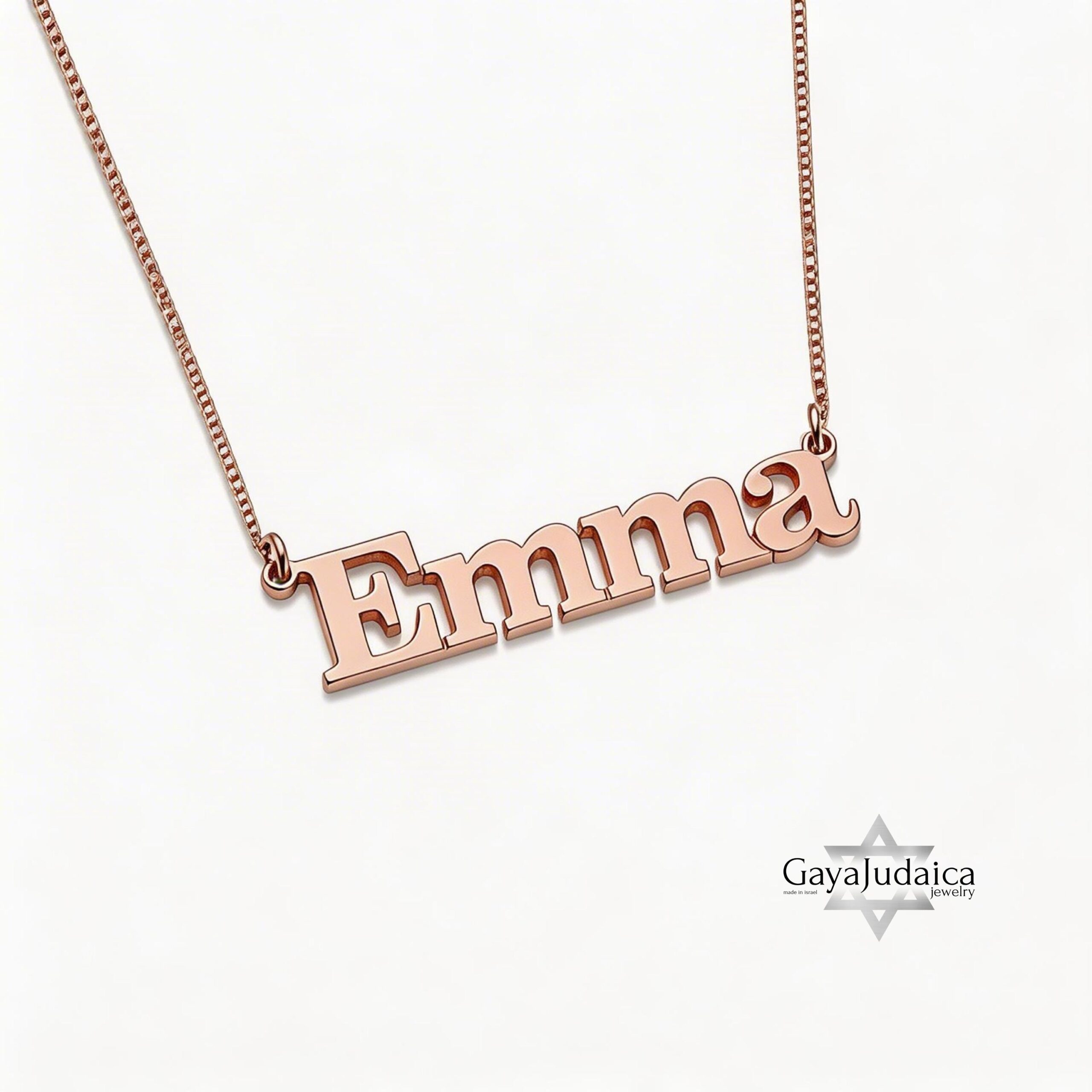 Custom English Name Necklace — Personalized Sterling Silver Pendant Custom English Name Necklace — Personalized Sterling Silver Pendant
