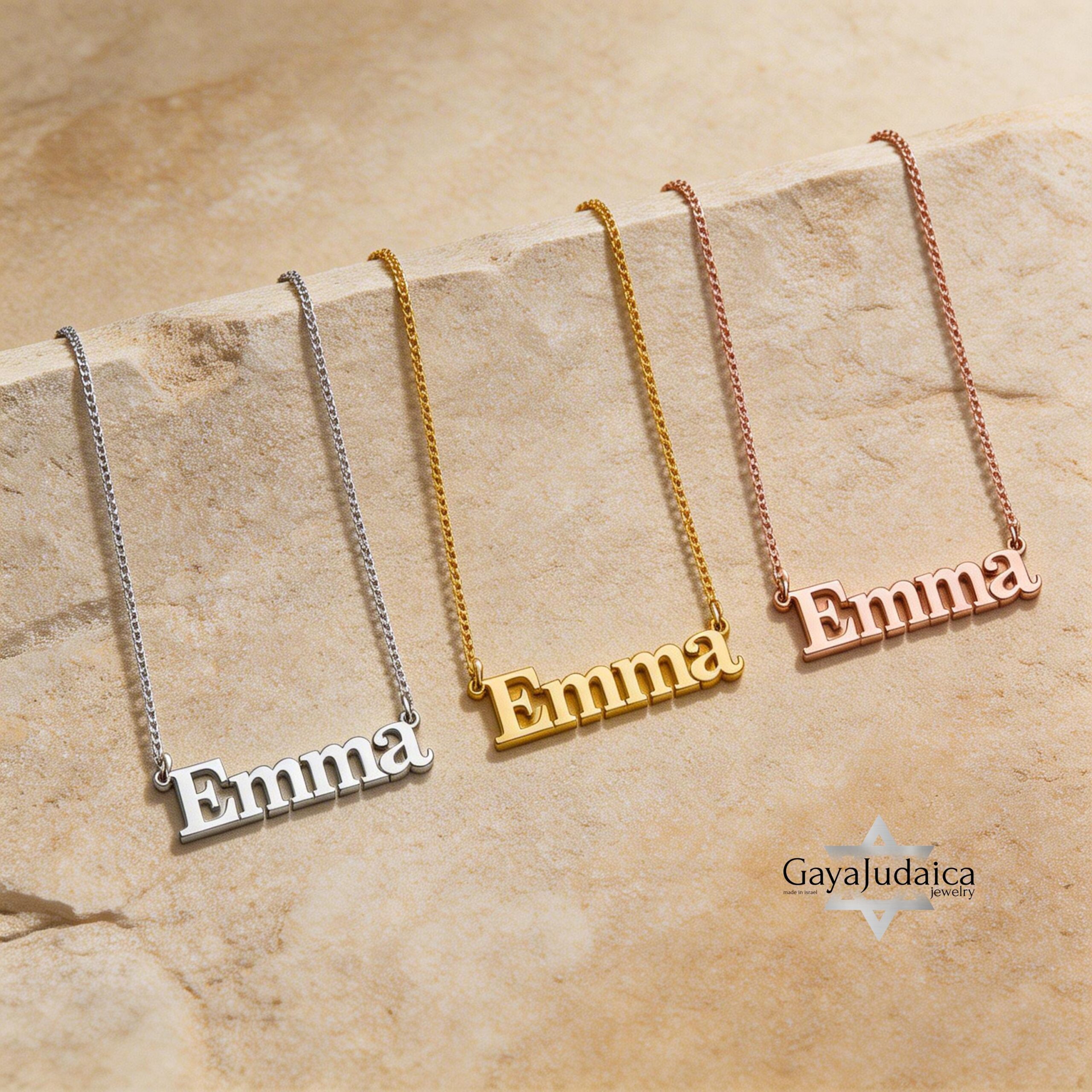 Custom English Name Necklace — Personalized Sterling Silver Pendant Custom English Name Necklace — Personalized Sterling Silver Pendant