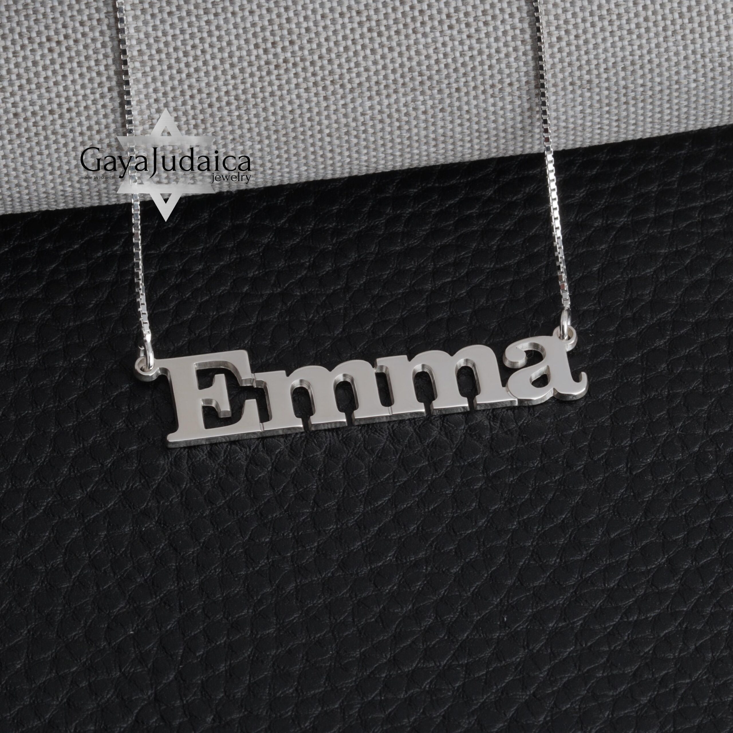 Custom English Name Necklace — Personalized Sterling Silver Pendant Custom English Name Necklace — Personalized Sterling Silver Pendant