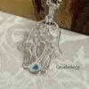 Custom Birthstone Hamsa Necklace — view 2