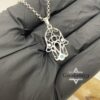 Custom Birthstone Hamsa Necklace — view 5