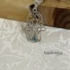 Custom Birthstone Hamsa Necklace — view 6