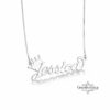 Personalized Crown Name Necklace — view 2