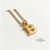 Personalized Hebrew Initial Necklace — view 3