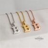 Personalized Hebrew Initial Necklace — view 8