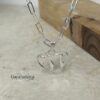 Chai Heart Pendant Necklace — view 11