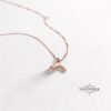 Personalized Hebrew Letter Pendant — Sterling Silver — view 4