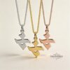 Personalized Hebrew Letter Pendant — Sterling Silver — view 5