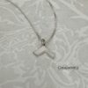 Personalized Hebrew Letter Pendant — Sterling Silver — view 8