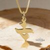 Personalized Hebrew Letter Pendant — Sterling Silver — view 14