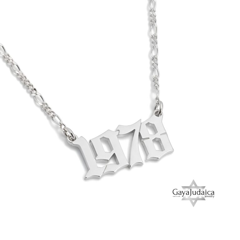 Custom Number Necklace — view 2