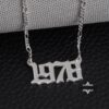 Custom Number Necklace — view 3