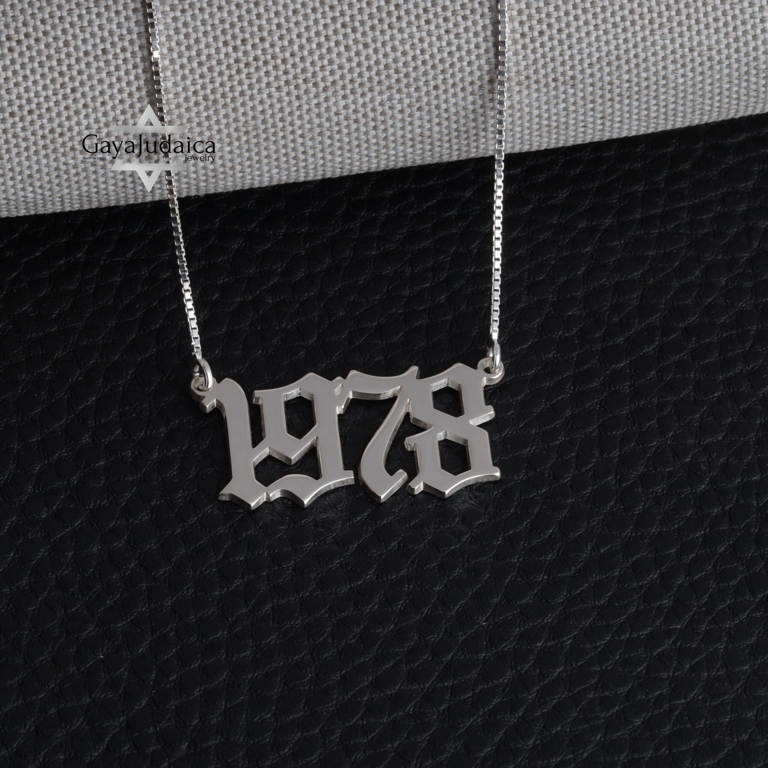 Custom Number Necklace — Personalized Israeli Jewelry Custom Number Necklace — Personalized Israeli Jewelry
