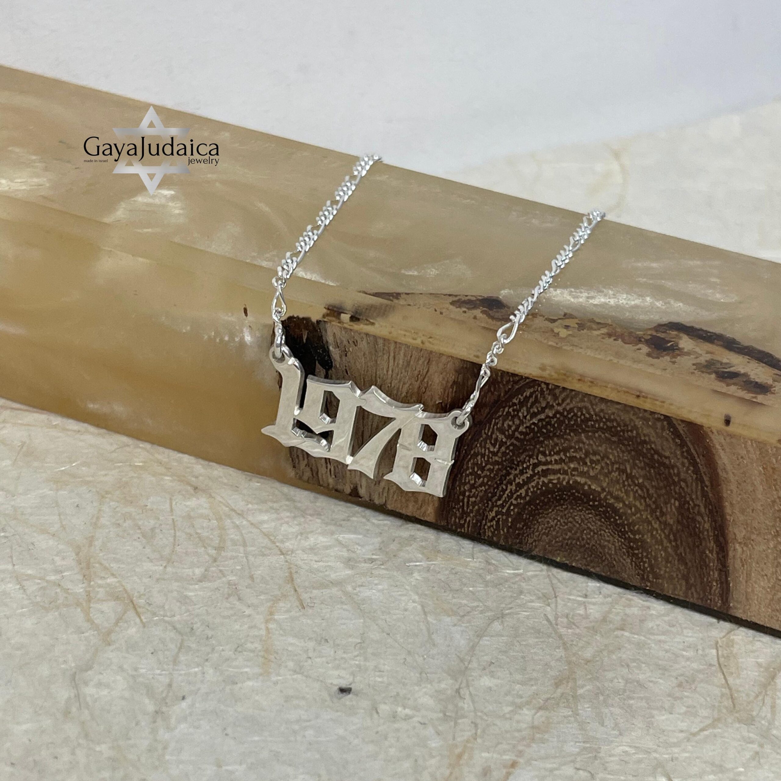 Custom Number Necklace — Personalized Israeli Jewelry Custom Number Necklace — Personalized Israeli Jewelry