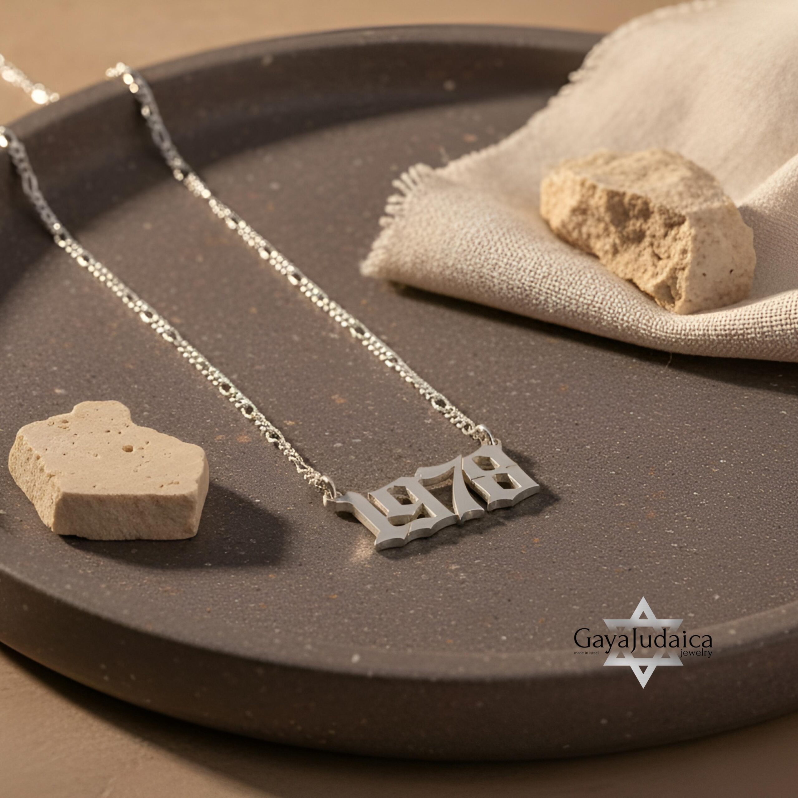 Custom Number Necklace — Personalized Israeli Jewelry Custom Number Necklace — Personalized Israeli Jewelry
