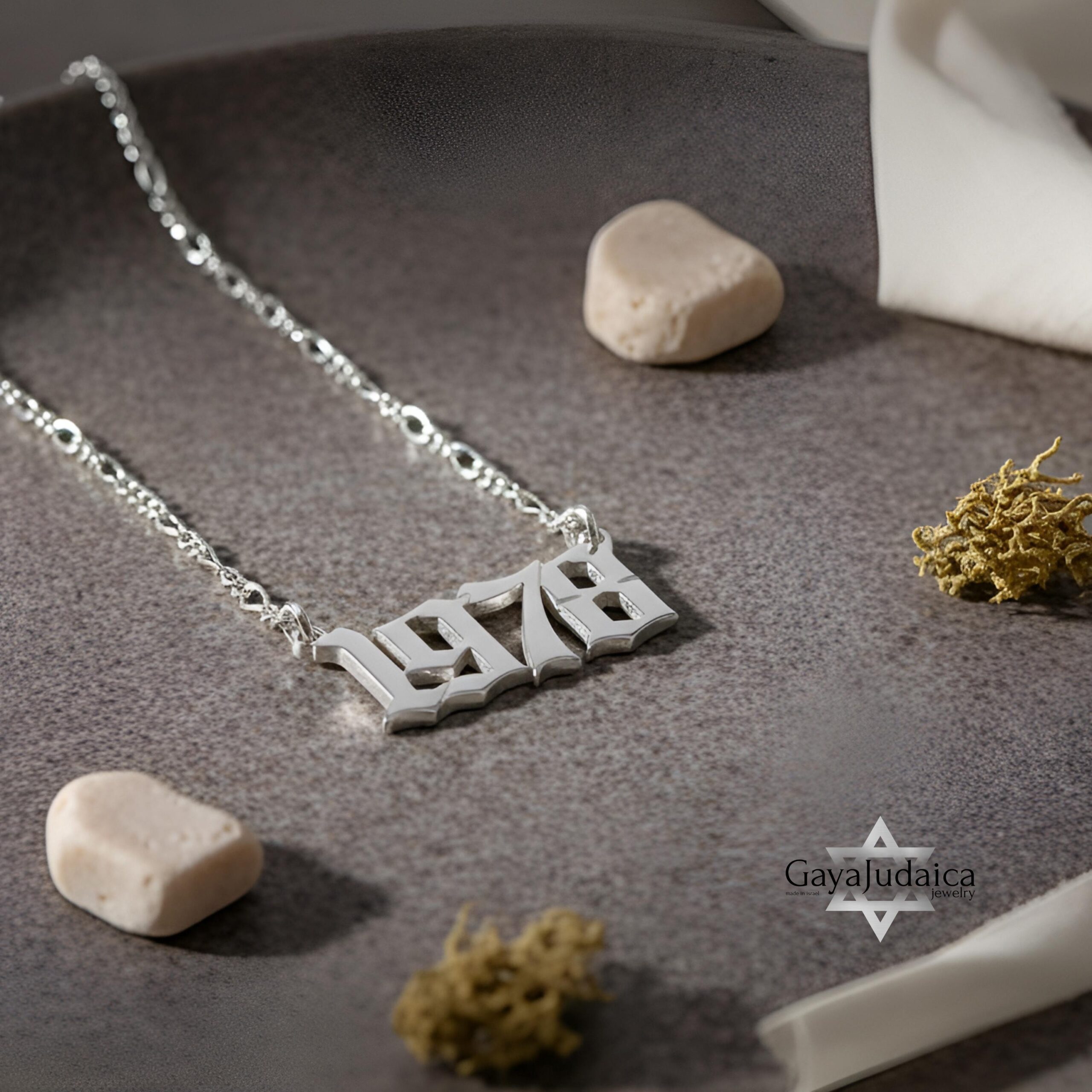 Custom Number Necklace — Personalized Israeli Jewelry Custom Number Necklace — Personalized Israeli Jewelry