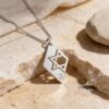 Personalized Star of David Necklace — view 1