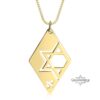Personalized Star of David Necklace — view 3