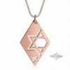 Personalized Star of David Necklace — view 4