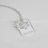 Engraved Star of David Dog Tag Necklace — view 1