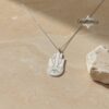 Protective Hamsa Necklace with Names — view 1