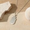 Protective Hamsa Necklace with Names — view 11