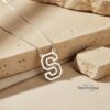 Custom Varsity Initial Pendant — view 6