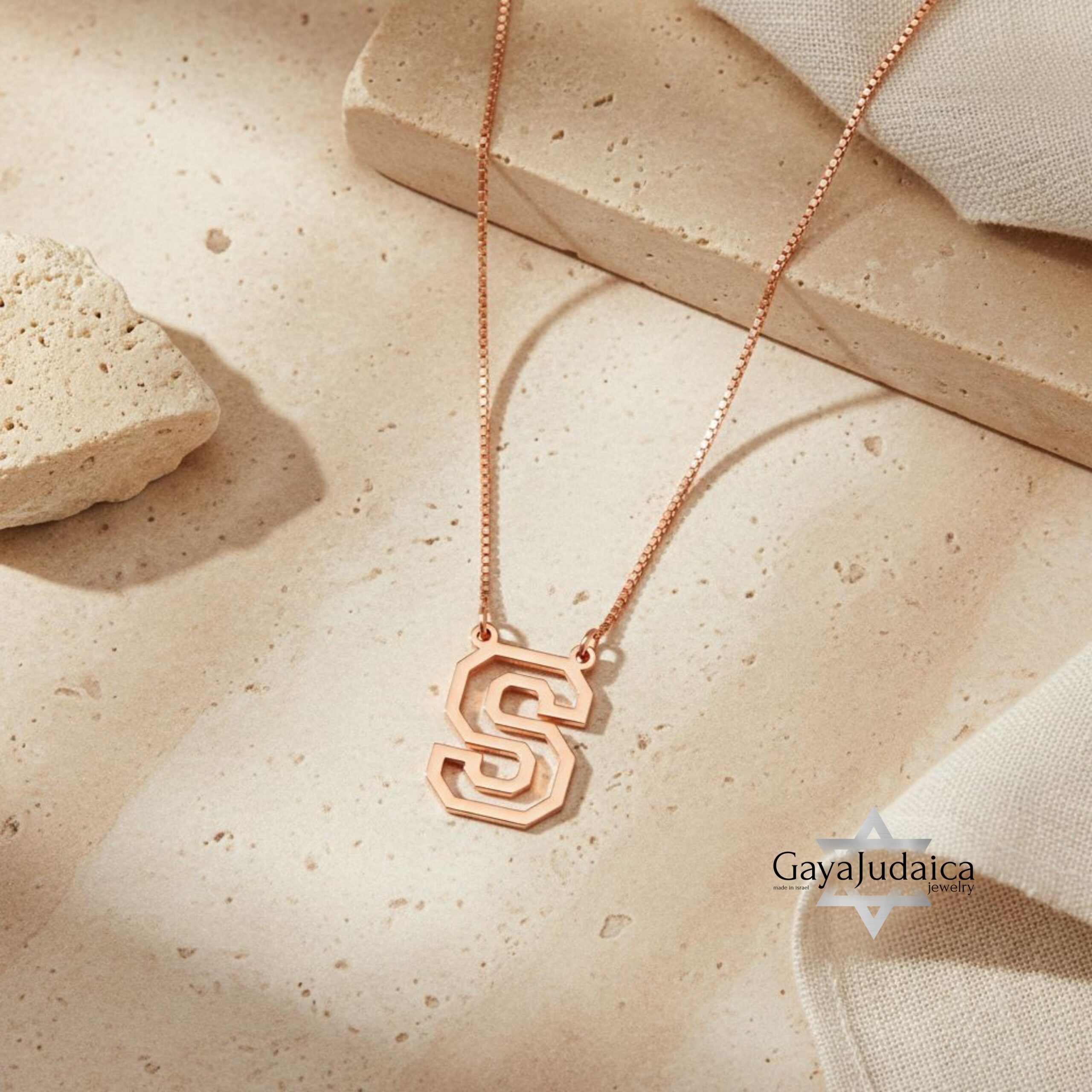 Custom Varsity Initial Pendant — Stylish Personalized Necklace Custom Varsity Initial Pendant — Stylish Personalized Necklace
