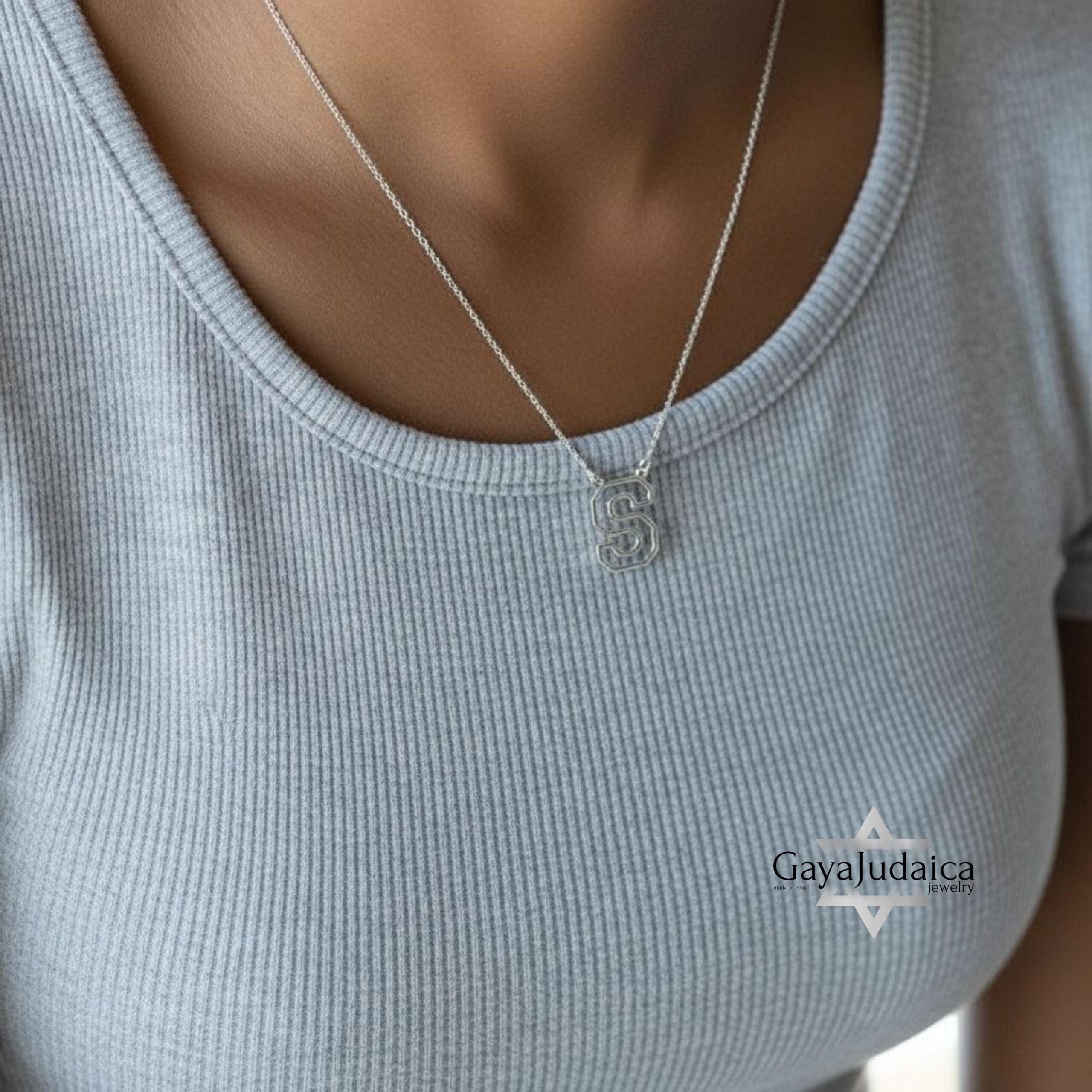 Custom Varsity Initial Pendant — Stylish Personalized Necklace Custom Varsity Initial Pendant — Stylish Personalized Necklace