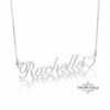 Nameplate Necklace with Heart Detail — view 2