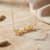 Nameplate Necklace with Heart Detail — view 11