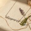 Personalized Two Hebrew Names Necklace — view 12