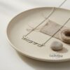 Personalized Two Hebrew Names Necklace — view 13