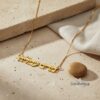 Personalized Two Hebrew Names Necklace — view 16