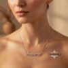 Personalized Two Hebrew Names Necklace — view 18