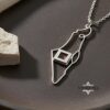 Israel Map Nano Bible Necklace — view 7