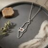 Israel Map Nano Bible Necklace — view 13