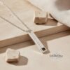 Custom Engraved Nano Bible Bar Necklace — view 1