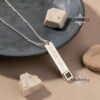 Custom Engraved Nano Bible Bar Necklace — view 8