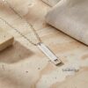 Custom Engraved Nano Bible Bar Necklace — view 12