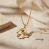 Evil Eye Hamsa Necklace — view 19