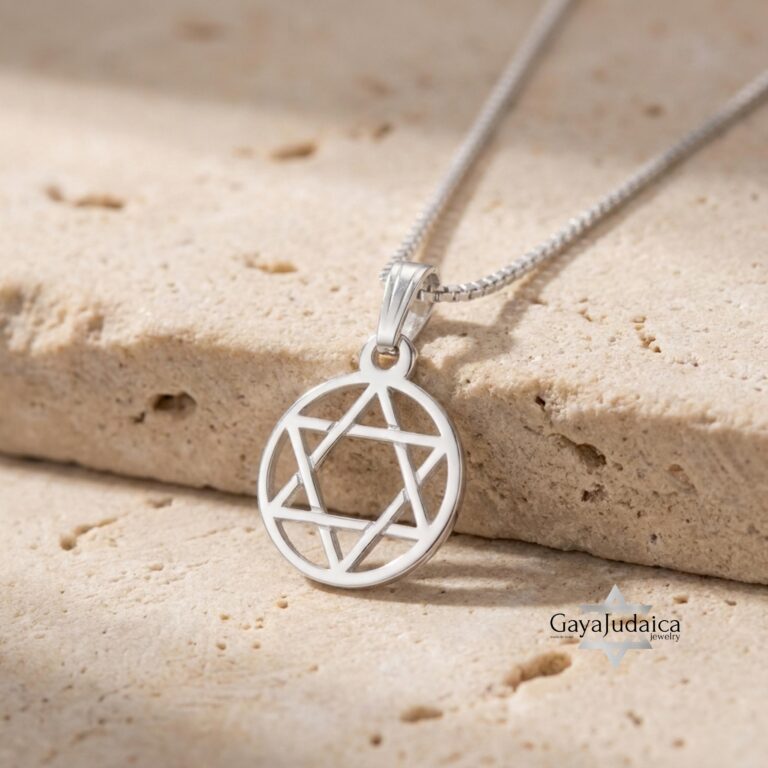 Star of David Pendant Necklace — view 1
