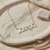 Custom Name Necklace on Figaro 3mm Chain — view 1