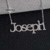 Custom Name Necklace on Figaro 3mm Chain — view 5