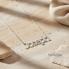 Custom Name Necklace on Figaro 3mm Chain — view 10