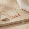 Custom Name Necklace on Figaro 3mm Chain — view 16