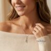 Israel Map Necklace with Custom Hebrew Name — view 7