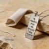Personalized Dog Tag Necklace for Him — view 1